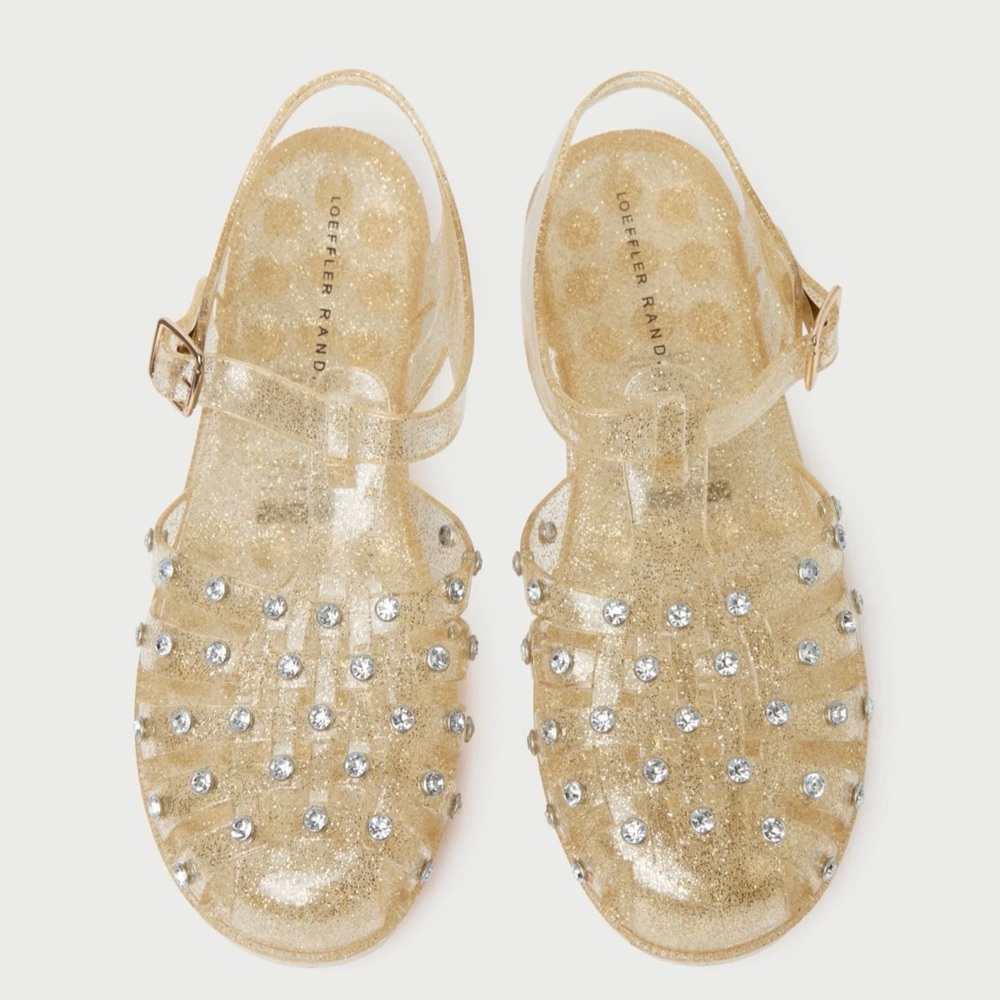 Loeffler Randal Champagne Jelly Sandals